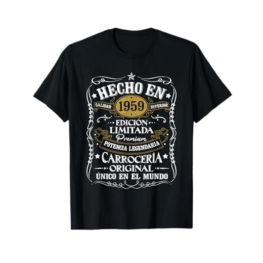 65 Cumpleaños 65 Años Hombre Hecho en 1959 Vintage Regalo Camiseta