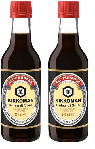 Kikkoman - Salsa De Soja Original, Receta Tradicional, Fermentación Natural, 250 ml (Paquete de 2)