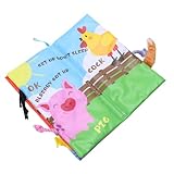Livres d'apprentissage pour bébés - fabriqués en tissu, difficiles à déchirer, livres en tissu pour bébés