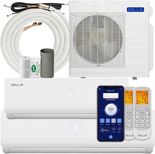 DELLA 36K BTU Dual Zone Mini Split