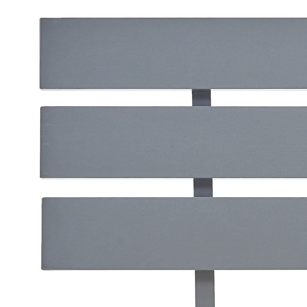 Lite drewno sosnowe nowoczesny styl z zagłówkiem szary 160x200 cm | Rama łóżka z zagłówkiem szara 160x200 cm lite drewno sosnowe stelaż pod materac nowoczesna sypialnia