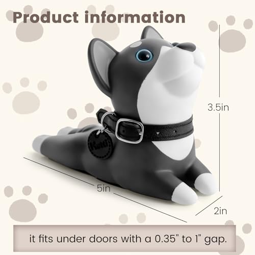 Image of DOMESTAR Cute Dog Door Stopper, Shiba Inu Door Stop Decorative Animal