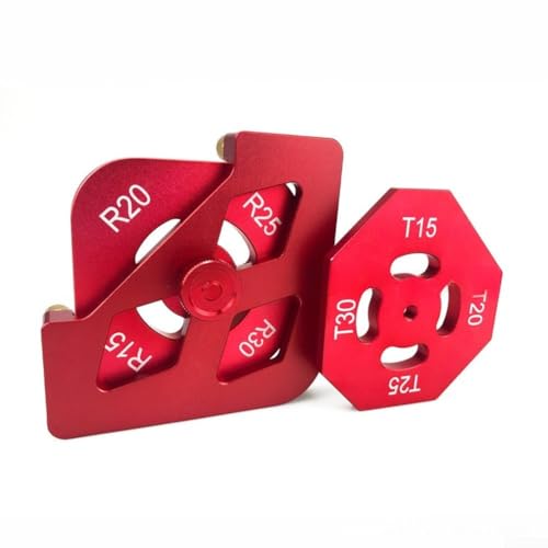 Gabarit de précision pour le travail du bois en alliage d'aluminium avec plusieurs options de rayon adapté pour les cadres de tables et bords de meubles