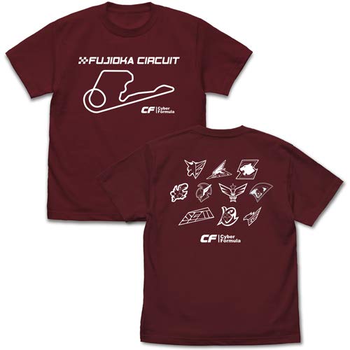 コスパ 新世紀GPXサイバーフォーミュラ 富士岡サーキット Tシャツ BURGUNDY XLサイズ