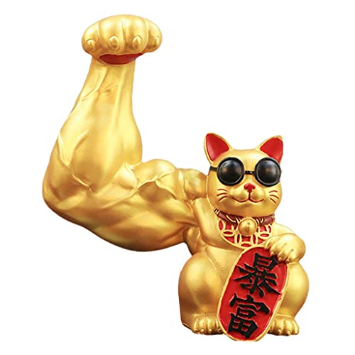 Sculpture de fortune chat de bienvenue pour cadeau d'ouverture de commerce