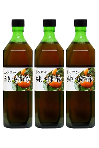 自然健康社 純・柿酢 720ml×3個 無添加 健康酢 果実酢