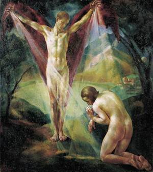 Peinture à l'huile Revelation 1923 par Erzsébet Korb, l'émotion de l'art chez vous