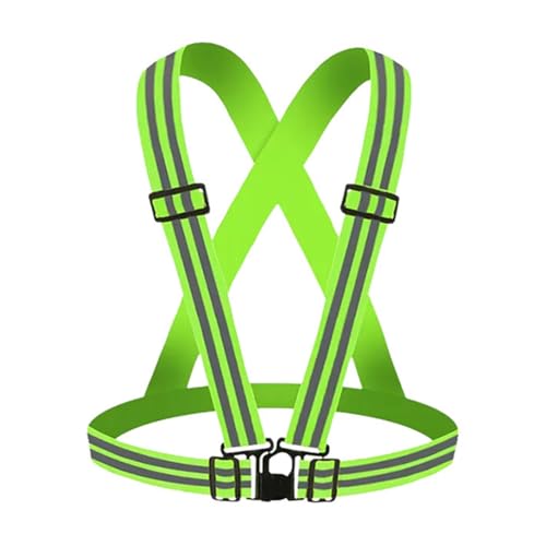 Pmnzdy Gilet riflettente per adulti bambini gilet riflettente ad alta visibilità regolabile gilet di sicurezza riflettente giubbotto di sicurezza riflettente jogging bicicletta corsa escursionismo