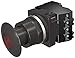 Siemens 52BP2G2A Heavy Duty Illuminated Push-Pull Unit, 30mm, Red, 1-3/4" Metal Mushroom Head, 2 Position Maintained, 1NO+1NC Contact, 120V AC Transformer, Incandescent, BlackMax, Watertight/Oiltight