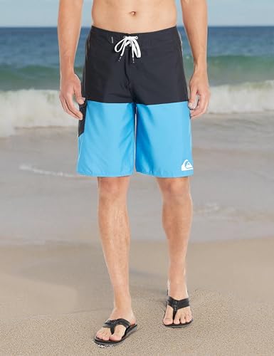 Quiksilver Men's Everyday 21 Board Short Swim Trunk Bathing Suit, Black Amazon 21 Half, 34