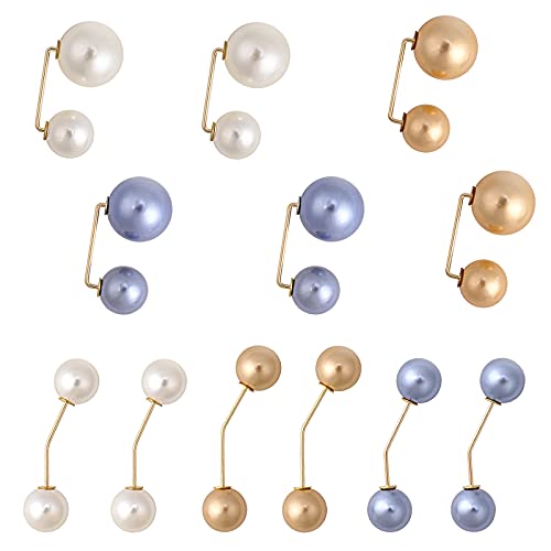 Broche Perle, Diealles Shine 12 Pièces Broche Femme, Artificielle Mode Broche de Perles pour Femmes Filles Vêtements Décoration Cover