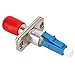 Leapiture Fiber Optic Adapter Fiber Optic Converter Single Mode Adapter Fiber Optic Joiner Fiber Optic Patch Adapter ABS for Industrial