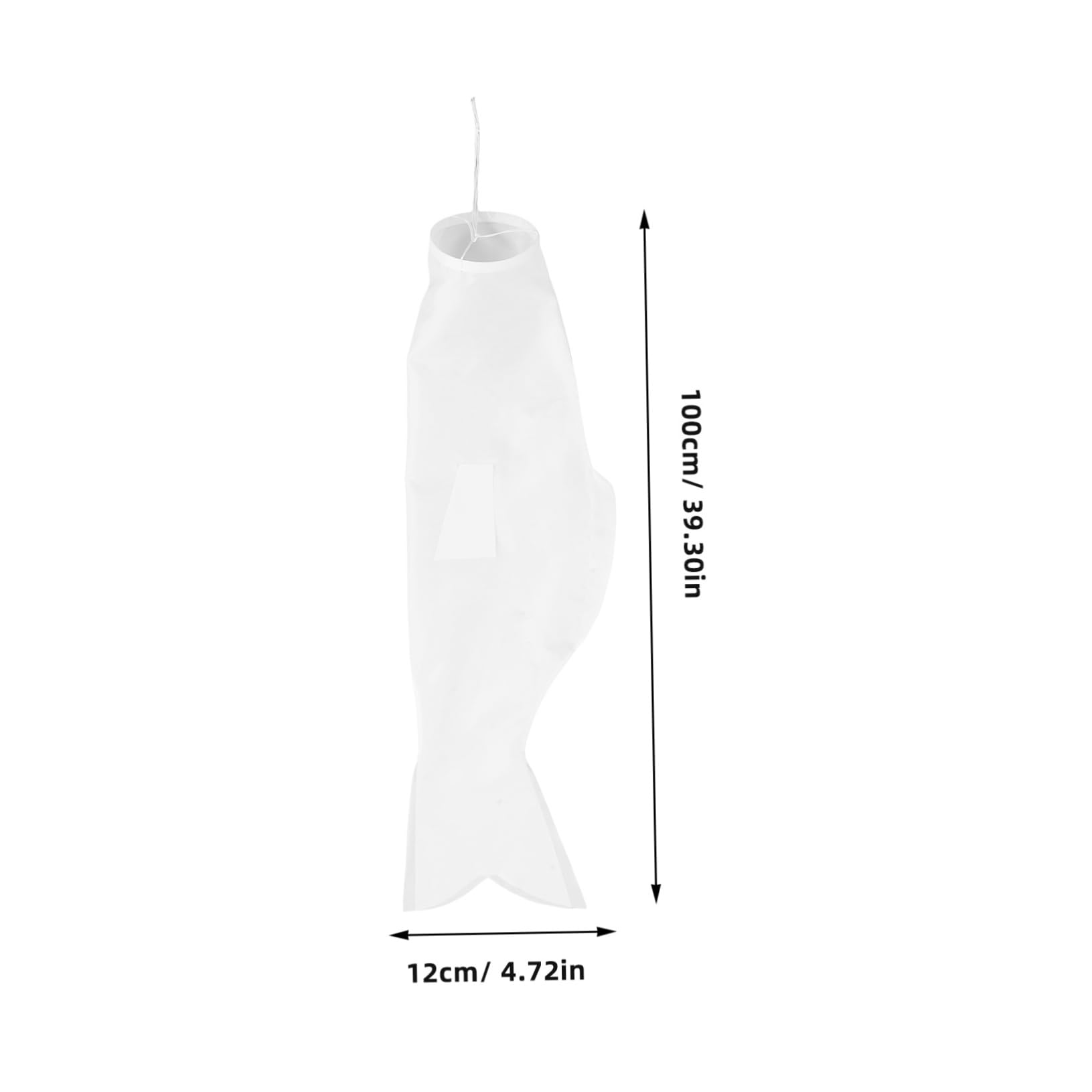 Mipcase Carp Streamer Blank Canvas Japanese Art Decor for Boys and Girls Diy Fish Flag