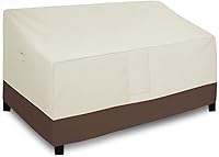 Vista 8 de Easy-Going Funda impermeable para sofá de exterior, funda resistente para sofá de patio de 3 plazas, resistente al viento, funda para muebles