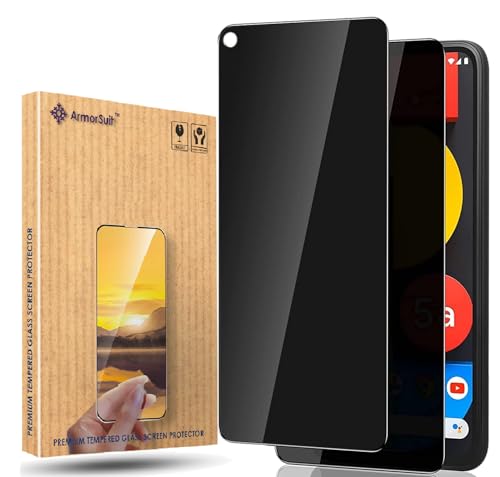 Image of ArmorSuit 2 Pack Anti-Spy Privacy Tempered Glass Screen Protector Guard for Google Pixel 4A 5G (5.81 Inch)
