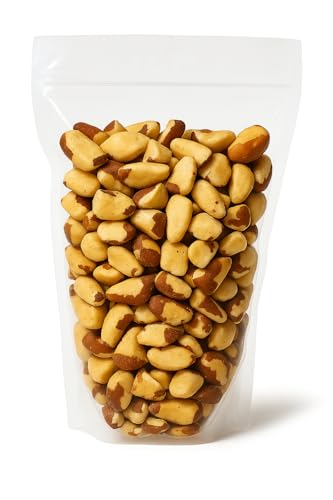Image of Raw Broken Brazil Nuts, 4 lbs (64oz) - Premium Wild Harvested, High Selenium, Batch Tested Peanut & Gluten Free, Non-GMO, Kosher, Resealable Bag