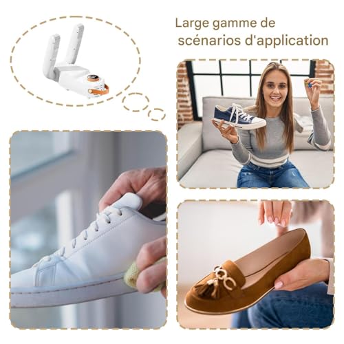 Séchoir à chaussures déodorant avec minuterie : séchage rapide pour bottes - 5