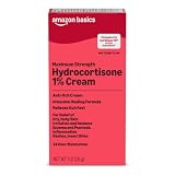 Amazon Basics Max Strength Anti-Itch Cream, Hydrocortisone 1% Intensive Healing Formula, Itch Relief for Bug...