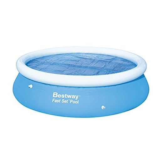 Bestway 58061 Flowclear 10'/3.05m Solar Cover Pool Accessories, 10-Feet by 30-inch, Blue