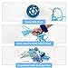 Handmade American Cast Net, BalanZze Casting Fishing Net for Bait Trap Fish, Throw Nets with Zinc Sinker Weights for Freshwater & Salt Water (3/4/5/6/8/9/10 Ft, 1/2 Inch Mesh Size)