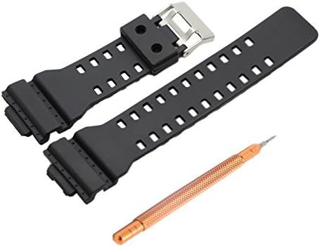 Ritche Watch Band for Casio 10347688 G-Shock G-8900, Ga-100, Ga-110, Ga-120, Ga-300, Gac100, Black