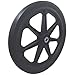 Flat Free Wheel, Polyurethane, 250lb, Black