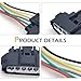 SLIMI 2PCS Throttle Body Pigtail, 6-Way Throttle Position Sensor Repair Connector, 6 Pin TPS Pigtail Harness Adapter, Replace #9098011858, Fit for Cars, Trucks (Black #3)