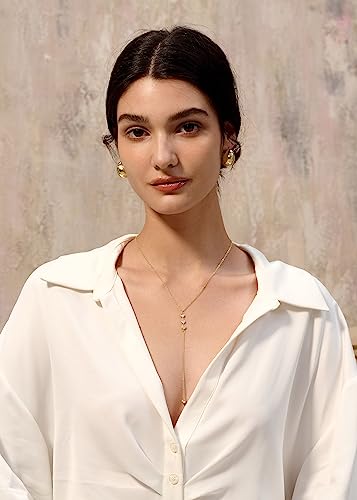 Image of Tewiky Dainty 14k Gold Plated /Silver Cubic Zirconia Necklaces for Women, Simple CZ Jewelry Necklaces Trendy Gifts