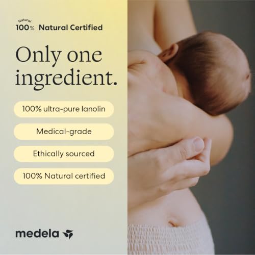 Image of Medela Purelan Lanolin Nipple Cream, Fast Relief for Sore Nipples & Dry Skin During Breastfeeding, Safe for Breastfeeding Baby, Natural, Hypoallergenic, Fragrance-Free, 1.3 Ounces, 18 Pack