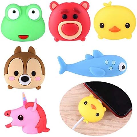ASTARON 6Pcs Animal Cable Protectors for Phone USB Cable Saver Cable Wire Protector Cover