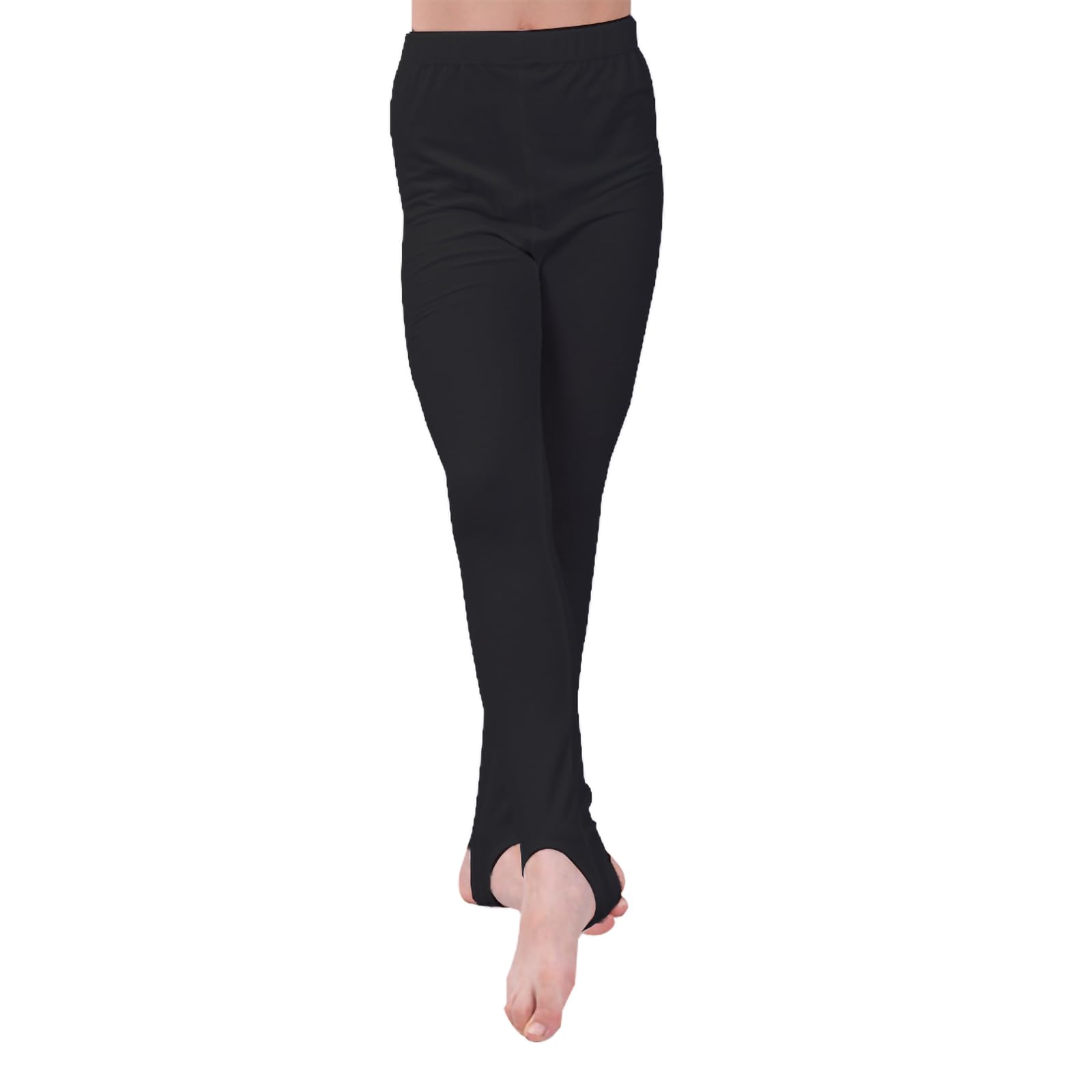 Larcele Children Dance Pants Comfortable for Yoga Ballet (105cm) Black