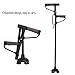 bastón con luz Retractable plegable antideslizante doble T-mango bastón con luz LED...