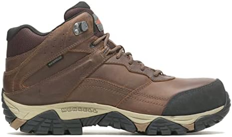 Merrell Men's Moab Adventure MID WP CF Construction Boot, Medium Brown, 15 Wide | Image 1