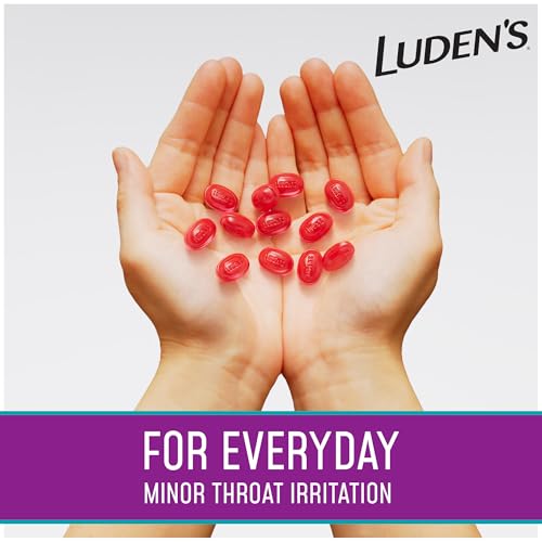 luden39s soothing throat drops dual relief wild cherry 25 ct pack of 12