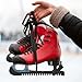Lnrkai Ice Skate Guards, Kids Ice Skate Blade Covers, Adjustable Hockey Skate Guards, Ice Skating Blade Protector Accessories for Figure Skates Hockey (2, Black, M+L)