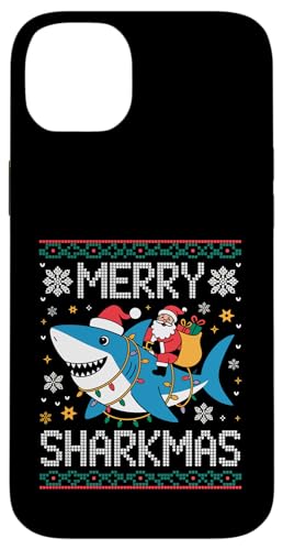 Merry Sharkmas AO[Z[^[ T^ CfBO V[N Cgt X}zP[X iPhone 14 Plus p