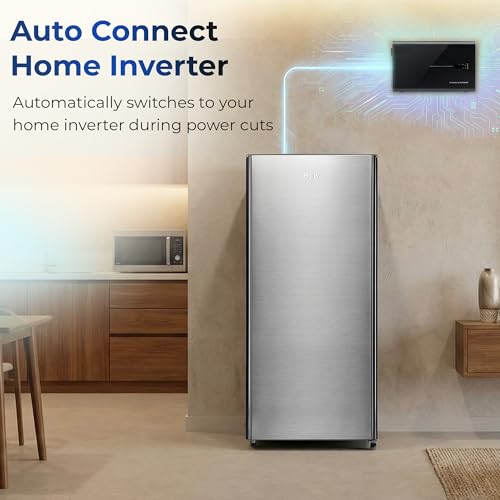 Image of Haier 190L 3 Star Direct Cool Single Door Refrigerator | Toughened Glass Shelves | Fast Ice Making in Just 60 minutes | Large Veg Box| Easy Clean Back (HED-203TDSA-N, Brushline Silver)