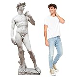ARQRHTLY 67" David Cardboard Cutout Life-Size David Statue Standee for Art Party Decor, Realistic Sculpture for Classroom Display, Museum Events, Photo Booth Backdrop, Cultural Educational