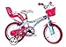 Dino Bikes Bicicleta Minnie 612l-nn, 12 Pulgadas, Niñas, Rosa, 30,48 cm