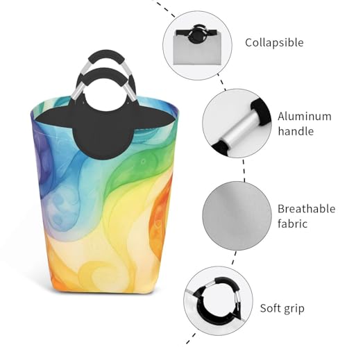 Panier à linge pliable arc-en-ciel pour égayer votre salle de bain