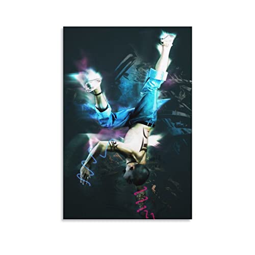 Art de danse hip-hop sur toile, art mural moderne, décoration familiale, 40 x 60 cm Cover