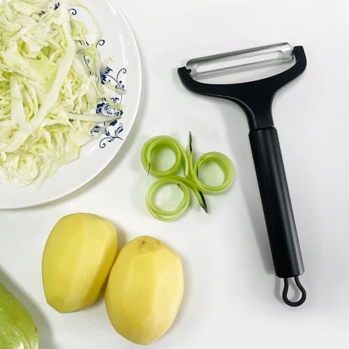 LHS Descascador de repolho para cozinha, descascador de vegetais de boca larga, fatiador de frutas d