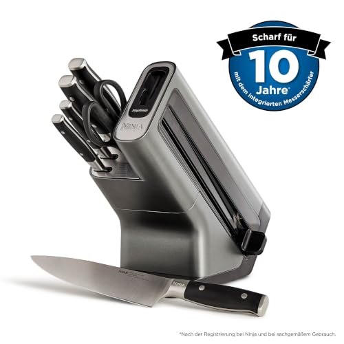 Foto von Ninja Foodi StaySharp Messerblock, 6-teiliges Set, Edelstahl, K32006EU