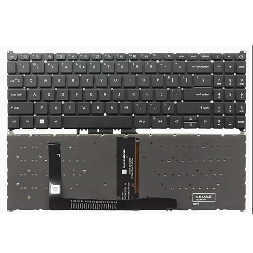 Clavier américain pour Acer Nitro V15 ANV15-51 idéal pour coder et jouer la nuit