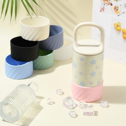 Manchons de protection silicone bouteille d'eau antidérapants et réutilisables 9 couleurs - 7