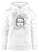 Produktbild Neverless Hoodie Damen Buddha Kapuzen-Pullover weiß XL