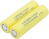 DAUZ Batteries 3.7V 18650 He4 2500Mah Li-Ion Ba, Rechargeable Ba, Rechargeable Batteries, Rechargeable Batteries,2 Pieces