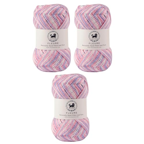 Image of Nestnhaven Acrowools Fleure Hand Knitting and Crochet Yarn. Pack of 1 Ball - 100gms. Shade no - NNHF (Multicolor14) | (300 Gm)