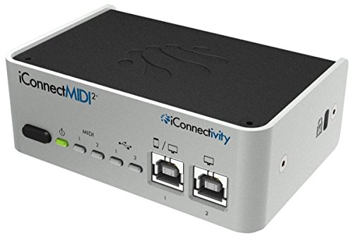 iConnectMIDI2+ Lightning Version, 2-in 2-out Hyper Connective USB MIDI Interface for Mac, PC and iOS with Audio passThru Technology