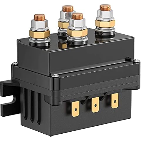 12v 500A Winch Solenoid Relay,Contactor for 8000lb-15000lb ATV UTV 4WD 4x4 Truck Winch ZJWAQH Cover